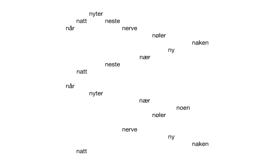 Ottar Ormstads Svevedikt fra 2006 fra nettsiden yellowpoetry.com