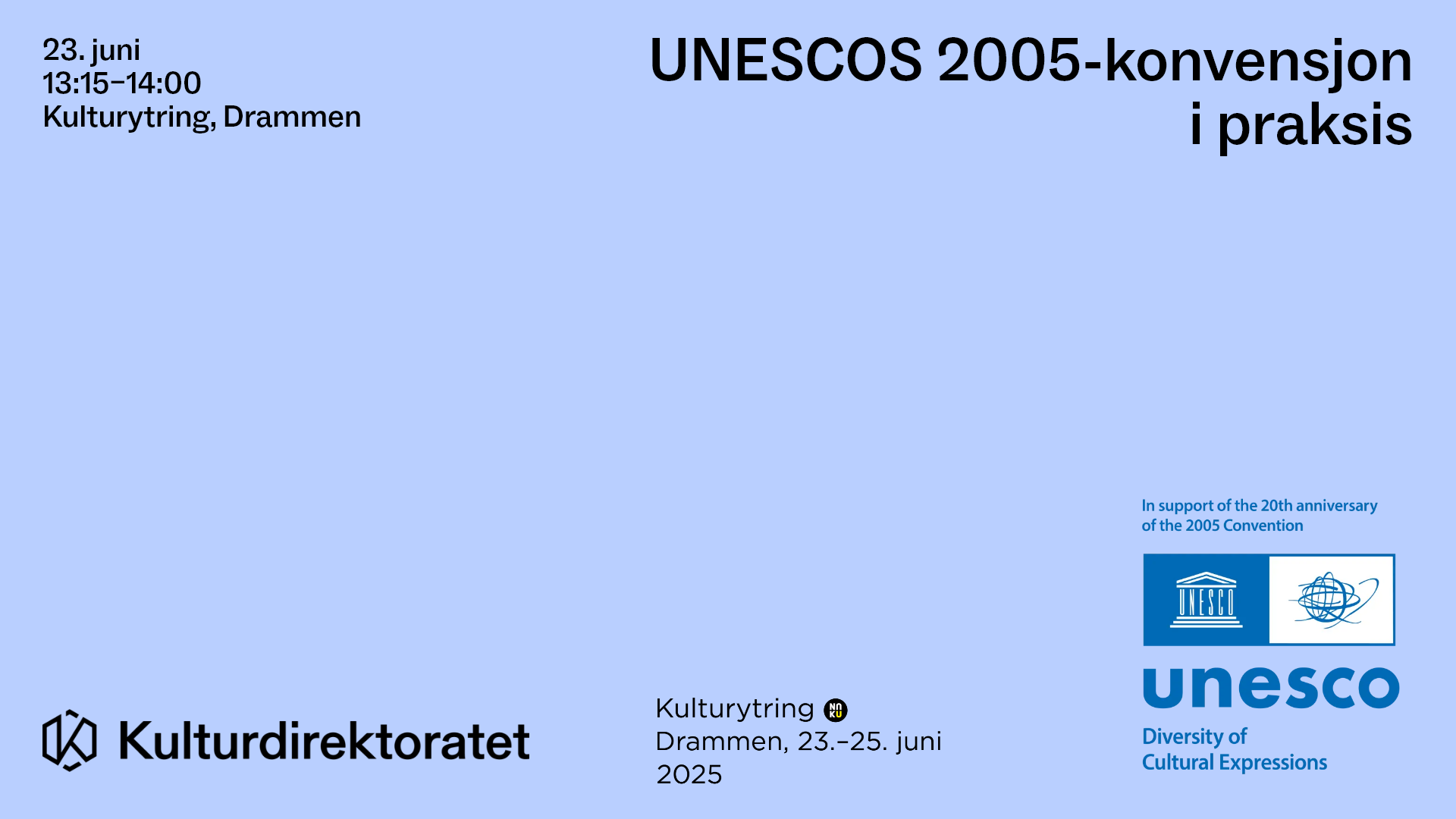 Arrangementbanner UNESCO