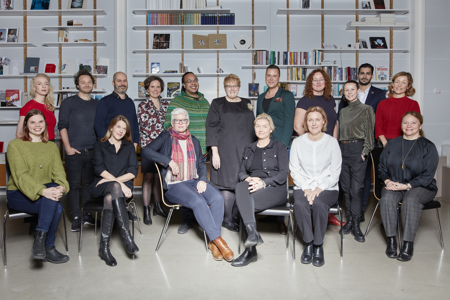 Kulturrådets rådgivende utvalg for institusjonsfeltet 2019-2021. (Foto: Marta Anna Løvberg)