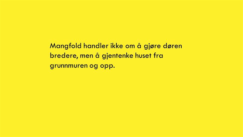 - Mangfold kan være et redskap som åpner opp for en kritisk og refleksiv praksis rundt de verdisett, de normer, de prosedyrer og de begreper vi orienterer oss etter, sa kunsthistoriker Mathias Danbolt under webinar om mangfold og kvalitet. Foto: Mathias Danbolt