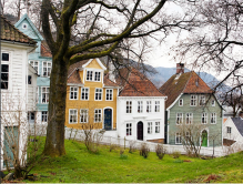 Gamle Bergen. Bymuseet i Bergen. Foto: Bymuseet / GS