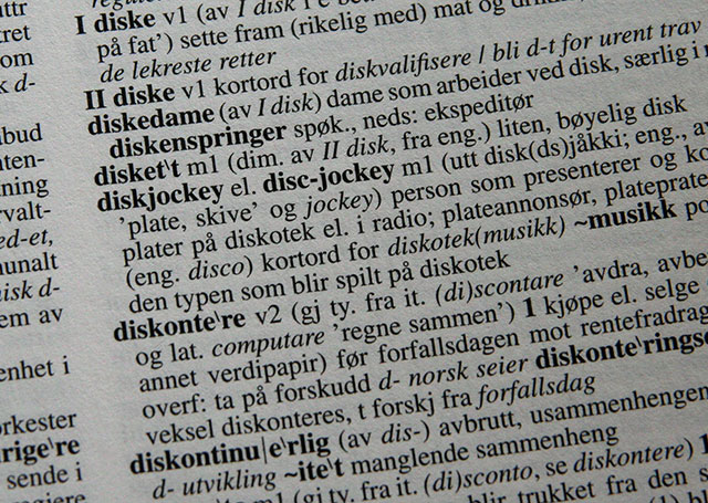 Bokmålsordboka. Foto: webverket.no