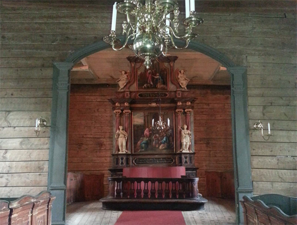 St. Jørgen kirke etter istandsettingen som følge av brannen i april 2013. Foto: Bymuseet i Bergen v/ Anne Bjørke