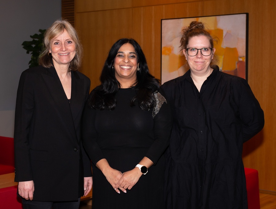 Nina Kulås, Lubna Jaffery og Mia Frogner