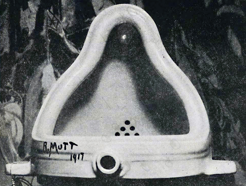 Fountain (1917) av Marcel Duchamp, er det kunst av høy kvalitet? Foto: Alfred Stieglitz, Wikimedia Commons